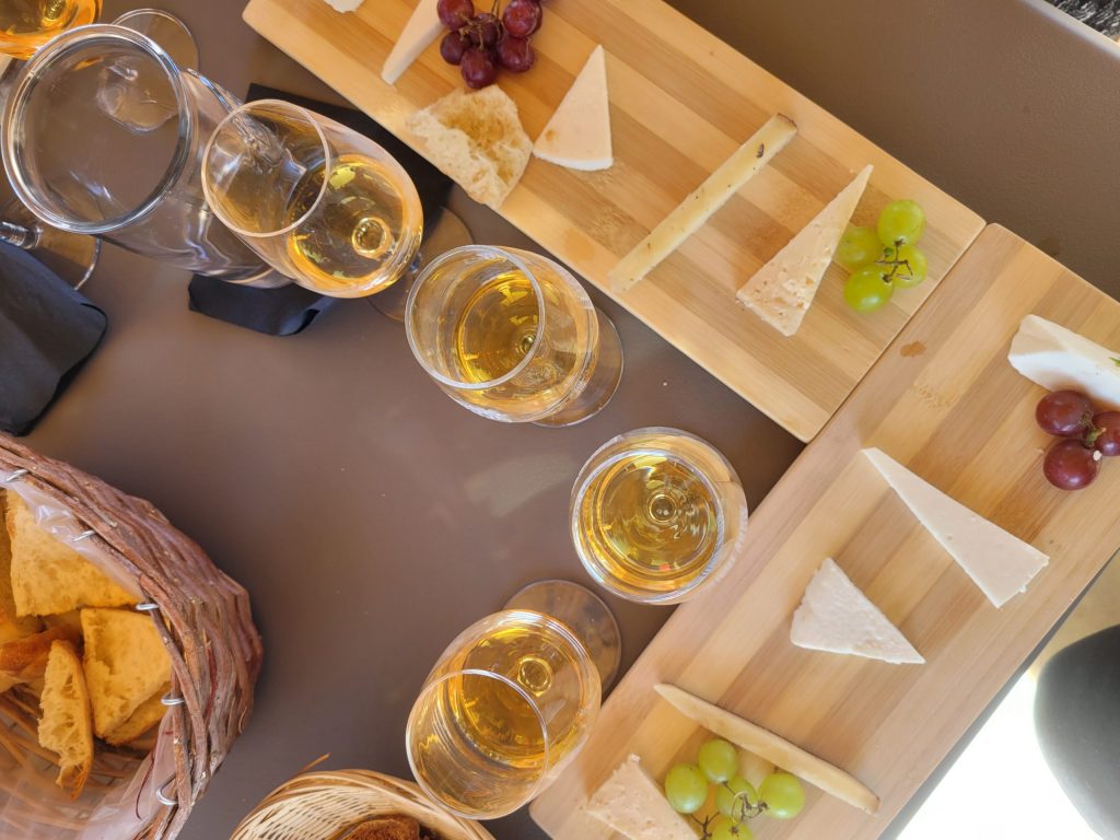 Secret Lands cheeseboard overhead shot