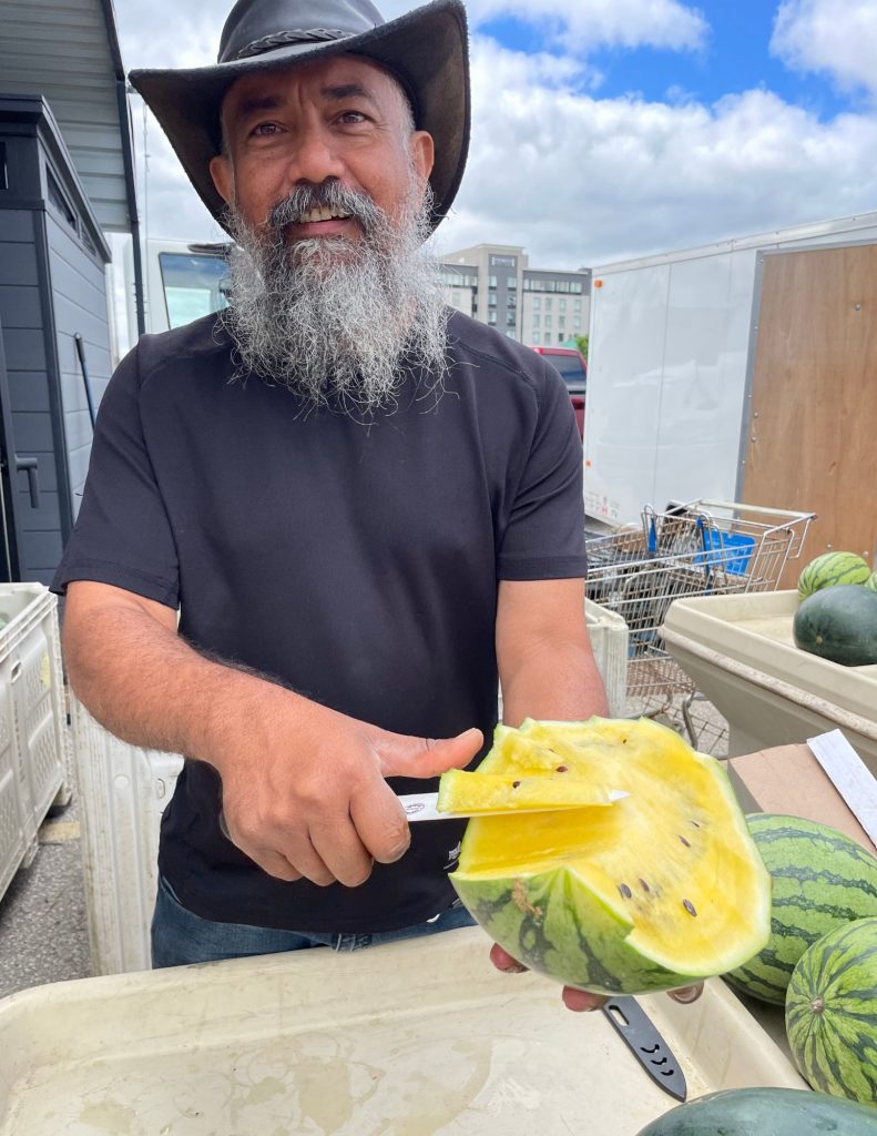 yellow watermelon at the St Jacobs Farmers Market