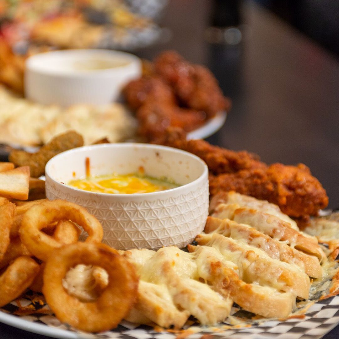 An assortment of appetizers on a plate
