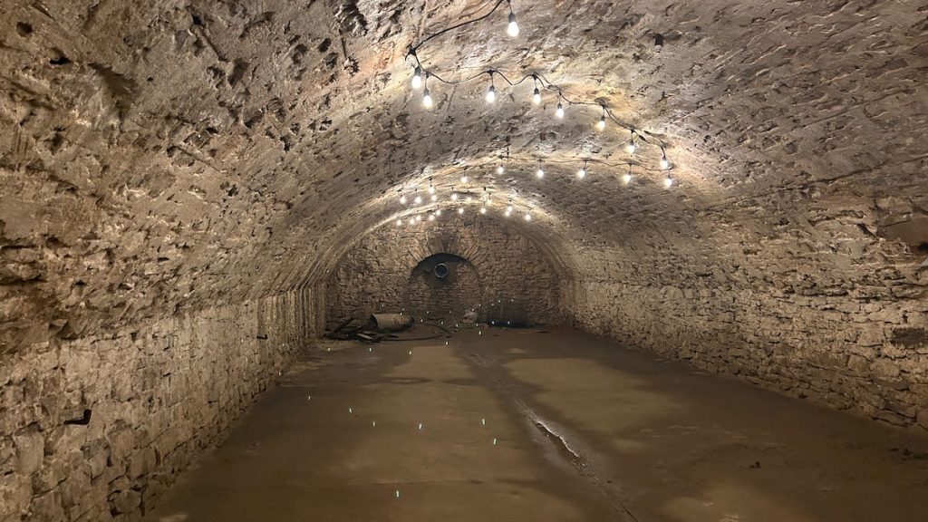 photo of underground cavern at Neustadt Brewing