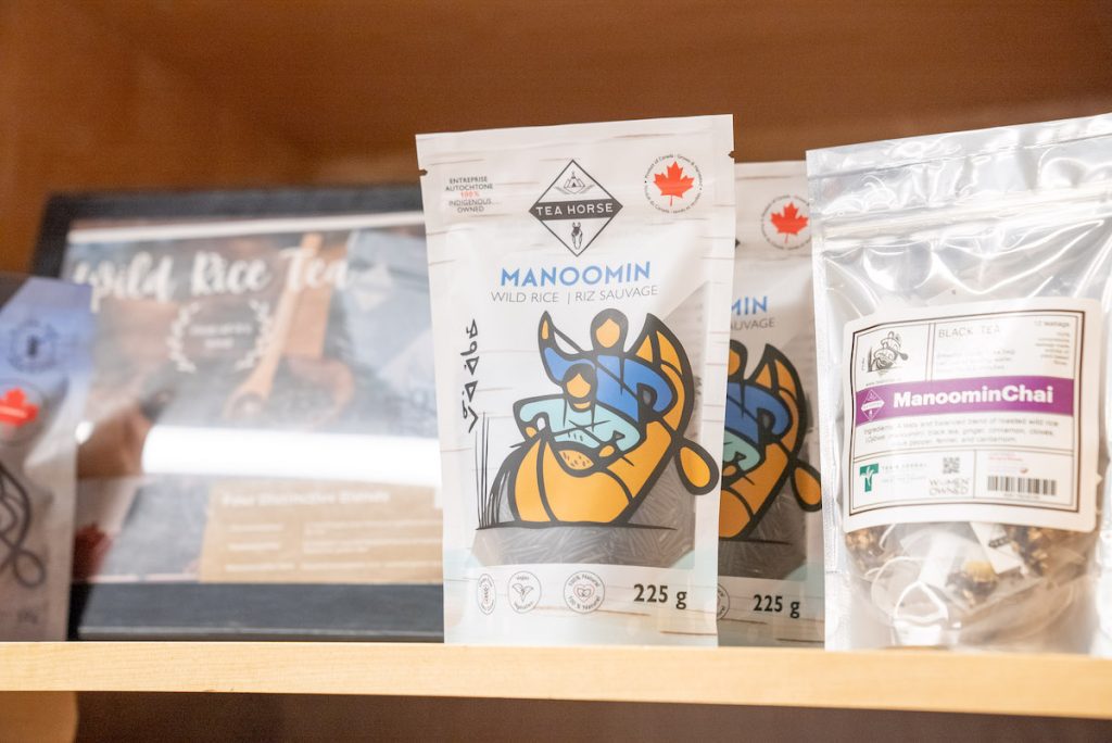 close up of some of the products featured at Nomad including Tea Horse