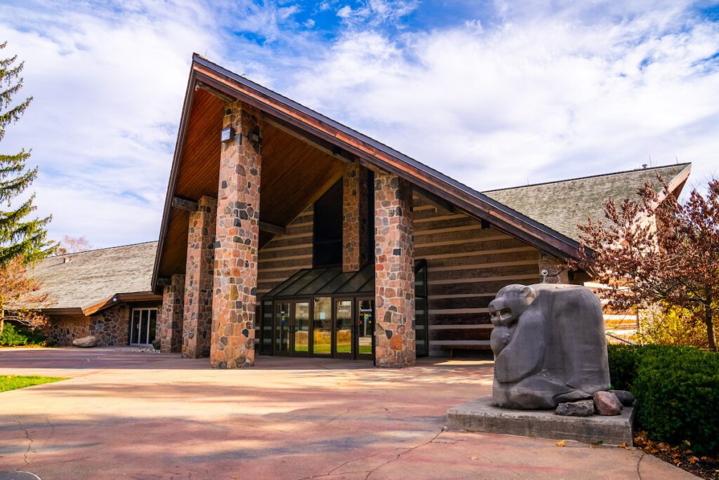 exterior shot of mcmichael art gallery