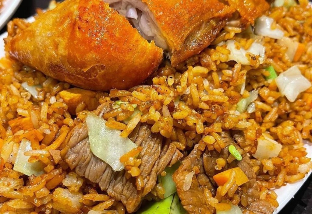 close up of the food at Caribbean Heat