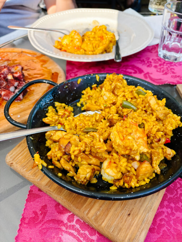 The paella at Fresh Dreams in Peterborough ON