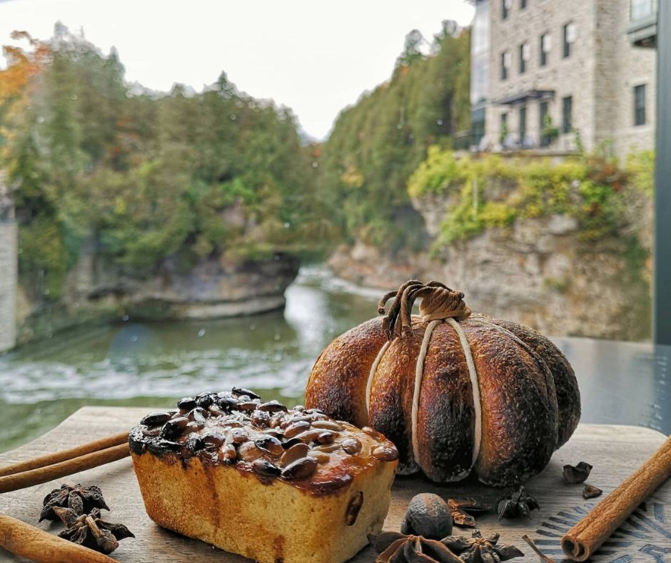 close up of a fall dish at Elora Mill