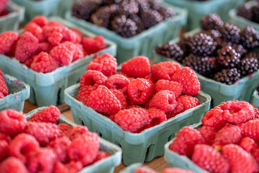 Delicious seasonal berries at Leahy’s Farm and Market